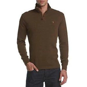 Polo Ralph Lauren Classic SRL Mock Neck Brown Sweater - NWT Men's Size XL